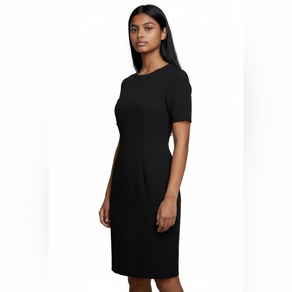 Elie Tahari Professional Dress, Dark Brown Sheath Fully Lined Winter Weight